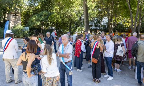 vue générale cérémonie des nouveaux arrivants