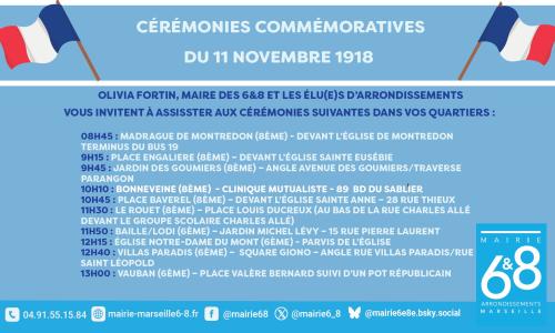 Commémorations du 11 novembre 1918 