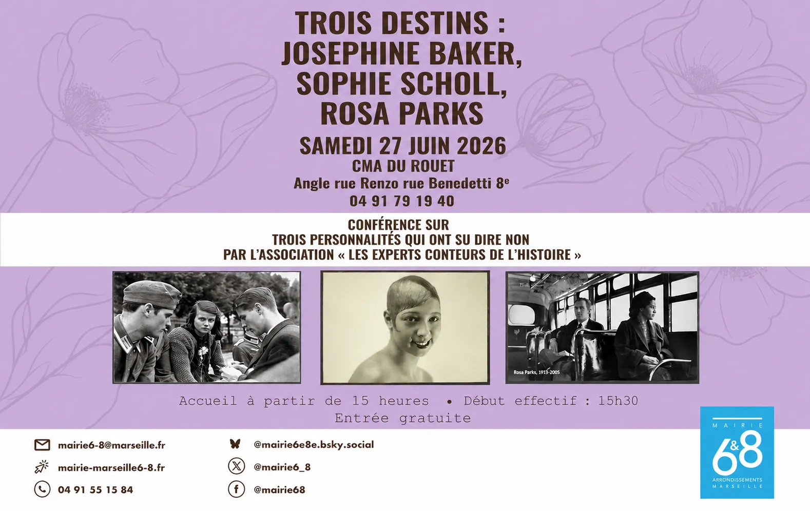 Trois femmes d’exception à l’honneur au Centre d'animation du Rouet